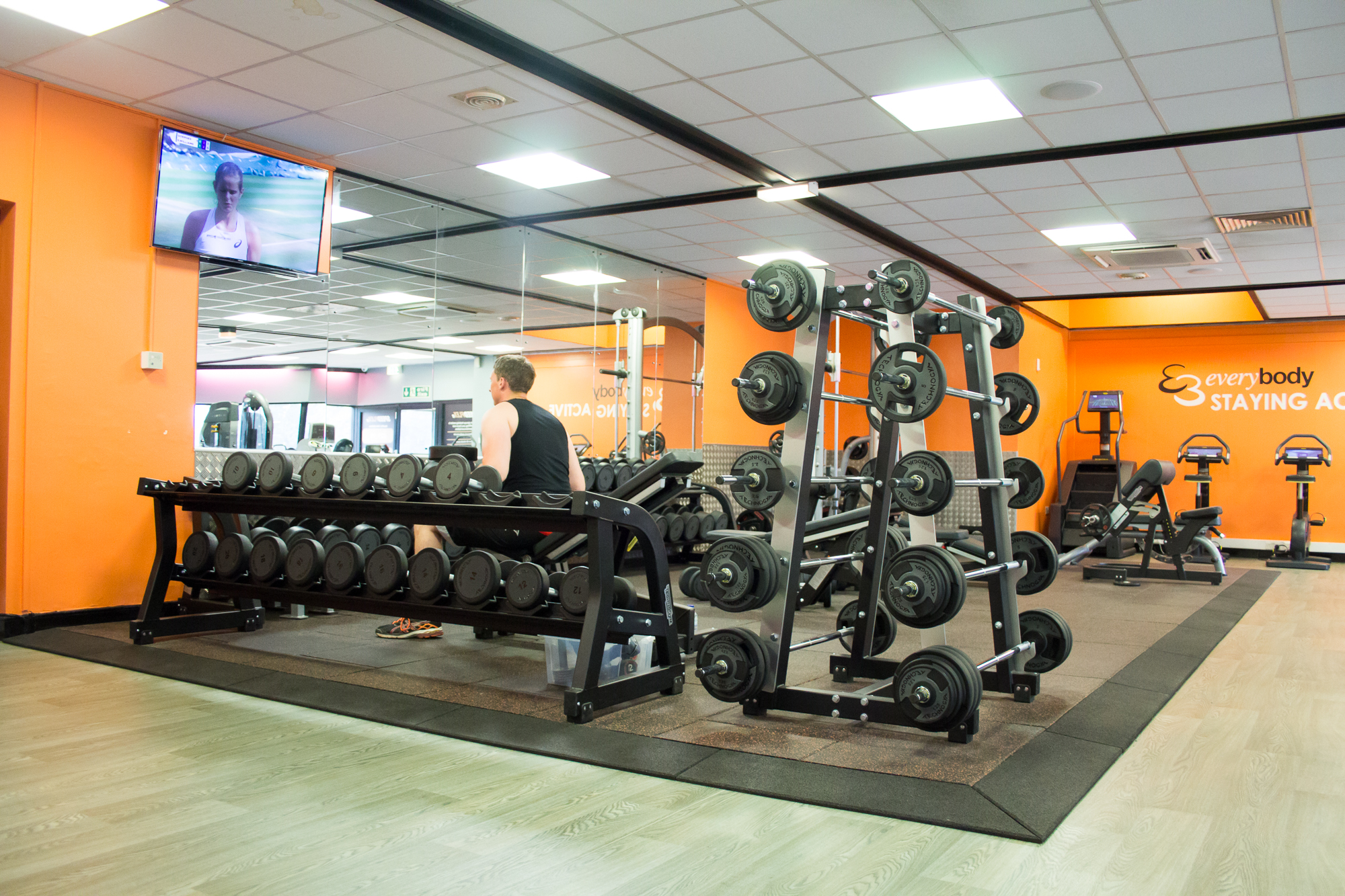 Dumbell and Barbell Rack